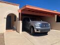 I backed up to show it is a big 2 car carport