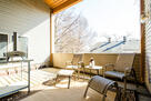 sunlit deck