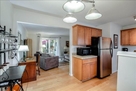 Contiguous light and airy dining area through