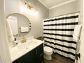 Hall bath with tub/shower