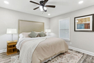 Master bedroom with large walk-in closet