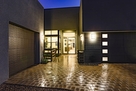 Beautiful nighttime curb appeal with Moon Vie