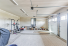 garage with gym equipment