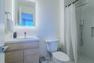 Two full baths, high-end rainfall shower