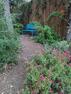 Butterfly garden with bench to relax
