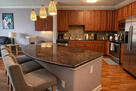 Breakfast nook and full kitchen