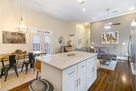 Open kitchen, living and dining room to accom