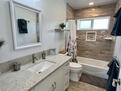Hall Bathroom with Shower over Tub
