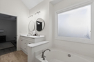 Dual vanity, garden tub, and standup shower i