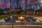 Relax on this outdoor sectional around a prop