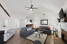 Plentiful seating in living room.