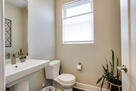Half bath on 2nd level, by stairs and next to