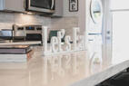 Spacious kitchen island for dining space