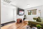 Living room seating with natural light