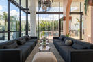 Modern rooftop lounge