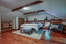 Blue King bedroom to your left upstairs.