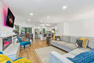 Bright, stylish living room w plush sectional