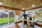 flex space, sunroom/dining area