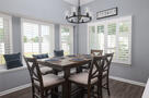 dining area also includes window seating