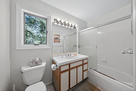 Full bathroom in office