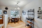 Dining area with expandable table