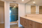 Spa-style primary vanity