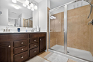 Primary Bathroom with Stand up shower and tub