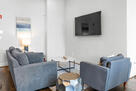 Comfortable seating, easily converted into a 