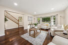 Entryway with open staircase design