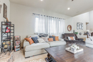 2 comfy couches and love seat