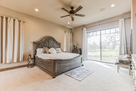 King size bed. Private porch access