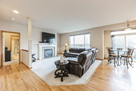 Furnished Living Room and Kitchen Dining Area