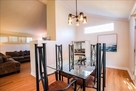Dining room with a bar