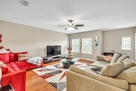 Family Room view from stairs as you come up.