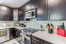 Fast heating glass stove top with microwave.