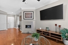 Living room, with fireplace