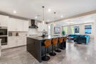oversized kitchen island with 2 dishwashers, 