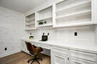 Close the French doors for focused work.