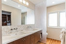 Master bath has dual sinks