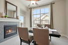 Dining table expands to seat up to 8 people i