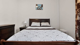 Peaceful Bedroom Retreat with Comfortable Fur