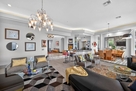 Art deco details & hidden lighting illuminate