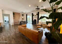 Kitchen + living flow