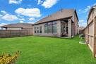 Our fully fenced backyard is large for pets o