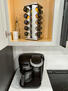 Coffee pot has both a full-pot and k-cup opti