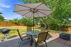 Patio with grill and firepit