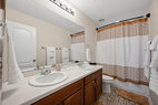 Shared Double Vanity Bathroom - upper level