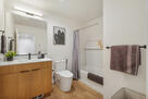Guest bathroom with toiletries