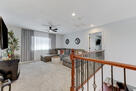 upstairs loft, 80inch tv