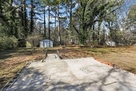 A private backyard or patio area